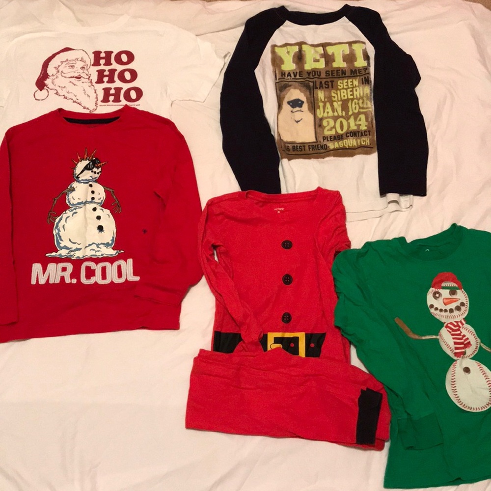 Lot of boys Christmas clothes (various sizes)